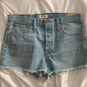 NWT Madewell relaxed denim shorts size 31
